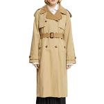 Reduzierte Sandfarbene Esprit Trenchcoats mit Schnalle aus Baumwollmischung für Damen Größe L 