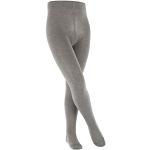 ESPRIT Unisex Kinder Strumpfhose Foot Logo K TI Baumwolle dick einfarbig 1 Stück, Grau (Light Grey Melange 3390), 134-146