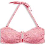 Reduzierte Pinke Esprit Bandeau Bikinitops mit Glitzer aus Polyamid gepolstert für Damen Größe S für den für den Sommer 