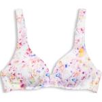 Cyanblaue Blumenmuster Esprit Bikini-Tops gepolstert für Damen 