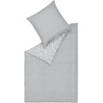 Hellgraue Esprit Bettwäsche Sets & Bettwäsche Garnituren mit Reißverschluss aus Flanell 135x200 2-teilig 