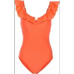 Orange Esprit Damenbadeanzüge mit Rüschen mit verstellbaren Trägern Größe M 