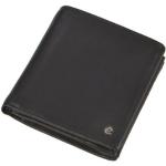 Schwarze Esquire RFID Herrenportemonnaies & Herrenwallets aus Leder mit RFID-Schutz 