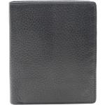Schwarze Esquire RFID Herrenportemonnaies & Herrenwallets aus Leder mit RFID-Schutz 