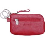 Rote Esquire Logo Damenschlüsseletuis & Damenschlüsseltaschen aus Leder 