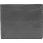 Schwarze Unifarbene Esquire RFID Herrenportemonnaies & Herrenwallets aus Leder mit RFID-Schutz 