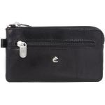 Schwarze Esquire Toscana Herrenschlüsseletuis & Herrenschlüsseltaschen mit Reißverschluss aus Leder 