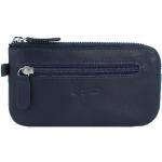 Marineblaue Esquire Herrenschlüsseletuis & Herrenschlüsseltaschen mit Reißverschluss aus Leder 