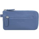 Blaue Esquire Herrenschlüsseletuis & Herrenschlüsseltaschen mit Reißverschluss aus Leder 