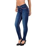 Jeans mit dicken Nähten aus Denim für Damen Größe M Große Größen 