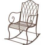 Esschert Design Schaukelstuhl aus Metall, 56 x 83 x 98 cm, Gartenstuhl, in klassischer Optik, sehr stabil
