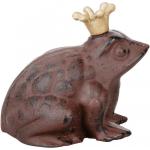 Esschert Design Froschkönig Tierfiguren für den Garten aus Gusseisen 