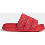 Rote adidas Essentials Badeschlappen mit Riemchen aus Textil für Damen Größe 43 