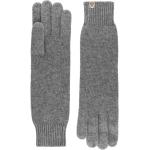 Silbergraue Strick-Handschuhe für Damen Einheitsgröße 