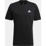 Reduzierte Schwarze Bestickte adidas Essentials T-Shirts für Herren Größe S 