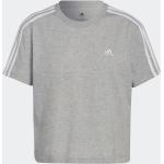 Reduzierte Graue adidas Essentials T-Shirts für Damen Größe XS 