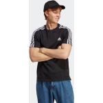 Schwarze adidas Essentials T-Shirts aus Jersey für Herren Größe 3 XL 