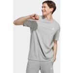 Graue Bestickte adidas Essentials T-Shirts aus Jersey für Herren Größe 3 XL 