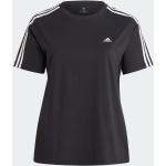 Schwarze adidas Essentials T-Shirts für Damen Große Größen 