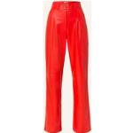 Rote Essentiel Antwerp Damenlederhosen & Damenlederjeans mit Reißverschluss aus Viskose Größe XS 