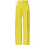 Gelbe Essentiel Antwerp Marlenehosen mit Reißverschluss aus Baumwolle für Damen Größe S 