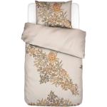 Weiße ESSENZA HOME Blumenbettwäsche mit Reißverschluss aus Baumwolle 155x220 2-teilig 