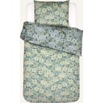 Reduzierte Mintgrüne Blumenmuster ESSENZA HOME Bio Baumwollbettwäsche mit Reißverschluss aus Baumwolle 135x200 