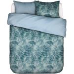 Blaue ESSENZA HOME Blumenbettwäsche mit Reißverschluss aus Baumwolle 200x200 3-teilig 