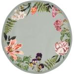 Grüne Blumenmuster Vintage ESSENZA HOME Runde Tischsets & Platzsets aus Baumwolle 4-teilig 