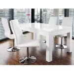 Weiße Gesteppte Moderne Rodario Sitzgruppen lackiert aus MDF Breite 250-300cm, Höhe 50-100cm, Tiefe 50-100cm 5-teilig 