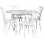 Weiße Skandinavische Topdesign Sitzgruppen lackiert aus Massivholz Breite 100-150cm, Höhe 50-100cm, Tiefe 100-150cm 5-teilig 