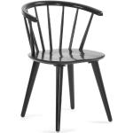 Schwarze Retro 4Home Holzstühle lackiert aus Massivholz mit Armlehne Breite 50-100cm, Höhe 50-100cm, Tiefe 50-100cm 2-teilig 