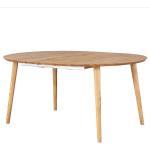 Main Möbel Madrid Runde Runde Esstische 120 cm geölt aus Massivholz ausziehbar Breite 100-150cm, Höhe 50-100cm, Tiefe 50-100cm 