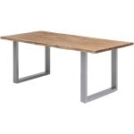 Hellbraune Moderne Möbel Ideal Esstische Holz pulverbeschichtet aus Massivholz Breite 0-50cm, Höhe 0-50cm, Tiefe 0-50cm 
