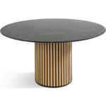 Schwarze Runde Runde Tische 150 cm matt aus Stein 
