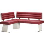 Rote Moderne Franco Möbel Küchenbänke aus Kunstleder mit Rückenlehne Breite 150-200cm, Höhe 50-100cm, Tiefe 100-150cm 