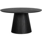 Schwarze Moderne Mørteens Runde Runde Tische 140 cm aus Holz Breite 100-150cm, Höhe 50-100cm, Tiefe 100-150cm 
