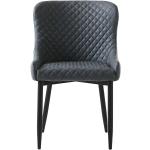 Graue Gesteppte Moderne Topdesign Stuhl-Serie aus Leder Breite 50-100cm, Höhe 50-100cm, Tiefe 50-100cm 2-teilig 
