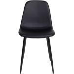Schwarze Moderne 4Home Stuhl-Serie aus Leder Breite 0-50cm, Höhe 50-100cm, Tiefe 0-50cm 2-teilig 