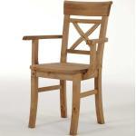 Hellbraune Life Meubles Holzstühle gebeizt aus Massivholz mit Armlehne Breite 50-100cm, Höhe 50-100cm, Tiefe 0-50cm 2-teilig 