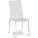 Weiße Moderne Basilicana Esszimmerstühle & Küchenstühle stapelbar Breite 0-50cm, Höhe 50-100cm, Tiefe 0-50cm 4-teilig 