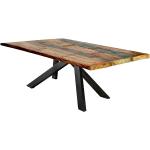Bunte Industrial Möbel Exclusive Rechteckige Esstische Holz lackiert aus Massivholz Breite 150-200cm, Höhe 50-100cm, Tiefe 50-100cm 