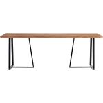 Esszimmer Tisch aus Teak Massivholz und Metall 300 cm breit