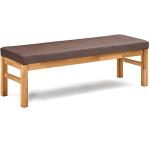 Braune Moderne Franco Möbel Rechteckige Küchenbänke aus Massivholz gepolstert Breite 100-150cm, Höhe 0-50cm, Tiefe 0-50cm 