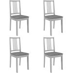 Reduzierte Graue Moderne Esszimmerstühle & Küchenstühle aus Massivholz gepolstert Breite 0-50cm, Höhe 50-100cm, Tiefe 0-50cm 4-teilig 