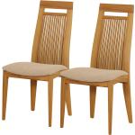 Reduzierte Beige Norrwood Holzstühle aus Textil Breite 0-50cm, Höhe 100-150cm, Tiefe 50-100cm 2-teilig 