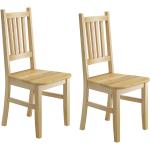 Braune Esszimmerstühle & Küchenstühle aus Massivholz Breite 0-50cm, Höhe 0-50cm 
