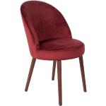 Rote Moderne Dutchbone Esszimmerstühle & Küchenstühle aus Holz Breite 50-100cm, Höhe 50-100cm, Tiefe 50-100cm 