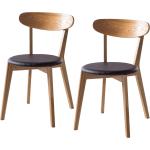 Reduzierte Braune Moderne Mørteens Esszimmerstühle & Küchenstühle aus Massivholz Breite 0-50cm, Höhe 50-100cm, Tiefe 0-50cm 2-teilig 