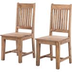 Beige Wolf Möbel Bombay Esszimmerstühle & Küchenstühle aus Massivholz Breite 0-50cm, Höhe 100-150cm, Tiefe 0-50cm 2-teilig 